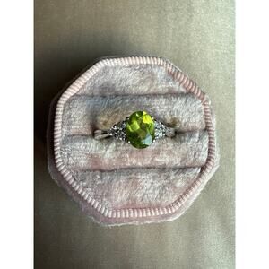 Sterling Green Ring (8.25)